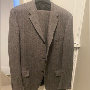 3 Button Tweed Suit W Pants